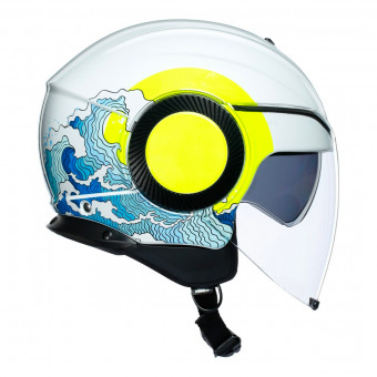 AGV Orbyt Sunset White Yellow Fluo