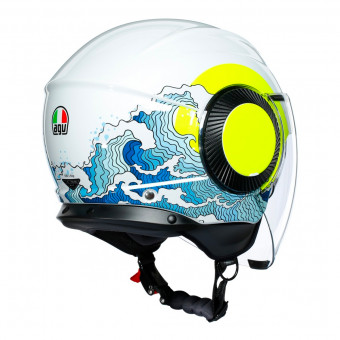 AGV Orbyt Sunset White Yellow Fluo
