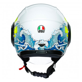AGV Orbyt Sunset White Yellow Fluo