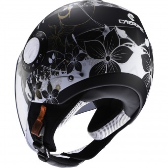 Caberg Riviera V3 Floral Matt Black White Gold