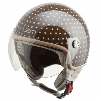 Casque jet LEM Roger Dusty Brown Casque jet LEM Roger Dusty Brown