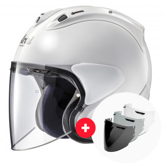 jet Arai SZ-R Vas Frost White + Pantalla
