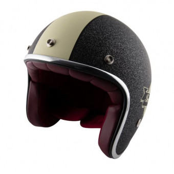 Casque jet Torx Famous Mate Glitter Charcoal Casque jet Torx Famous Mate Glitter Charcoal