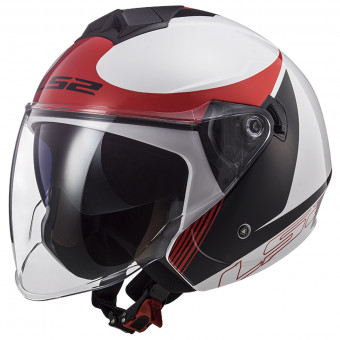 jet LS2 Twister II Plane White Black Red OF573