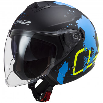 jet LS2 Twister II Xover Matt Black Blue OF573