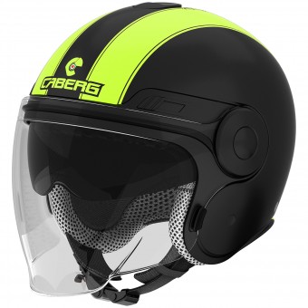 jet Caberg Uptown Legend Matt Black Yellow Fluo