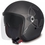 Casque jet Premier Vangarde Star Carbon Black