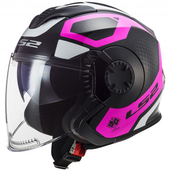 jet LS2 Verso Marker Matt Black Violet OF570