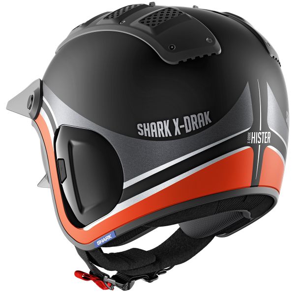 Casque Moto SHARK X-DRAK Casque X-DRAK 2 HISTER MAT SHARK Gris/Rouge - , Casque Jet Casque Anti-buée