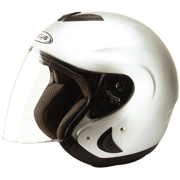 casco moto Zeus ZS 607 Plata
