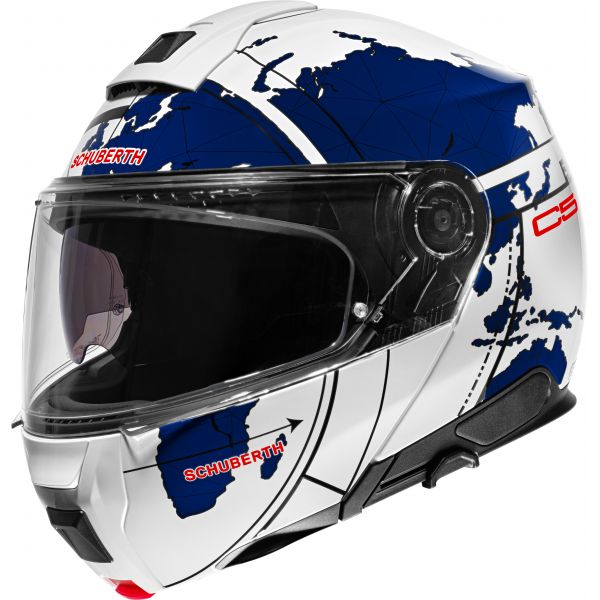Schuberth C5 Globe Blue + Kit Bluetooth SC2 C5 - E2