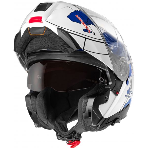 Schuberth C5 Globe Blue + Kit Bluetooth SC2 C5 - E2