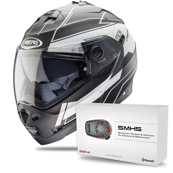 Modular Caberg Duke II Gravity Matt Black White Modular Caberg Duke II Gravity Matt Black White