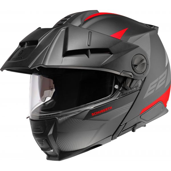 Modular Schuberth E2 Defender Red Modular Schuberth E2 Defender Red