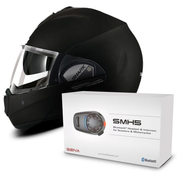 Modular Shark Evoline Serie 3 Fusion Mate KMA + Sharktooth Bluetooth Kit