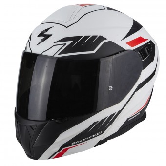 Scorpion Exo 920 Shuttle Matt White Black + Kit Bluetooth Sena 5S Solo