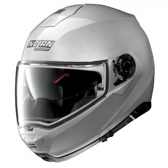 Casque Modular Nolan N100 5 Classic N-Com Platinum Silver 1 Casque Modular Nolan N100 5 Classic N-Com Platinum Silver 1