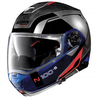 Nolan N100 5 Consistency N-Com Scratched Chrome 29
