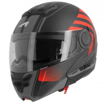 Modular Astone RT 800 Crossroad Matt Black Red