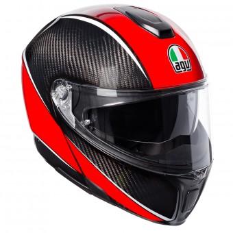 Casque Modular AGV Sportmodular Aero Carbon Red Casque Modular AGV Sportmodular Aero Carbon Red