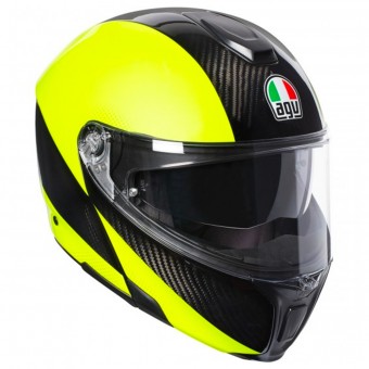 Modular AGV Sportmodular Hi-Vis Carbon Yellow Fluo