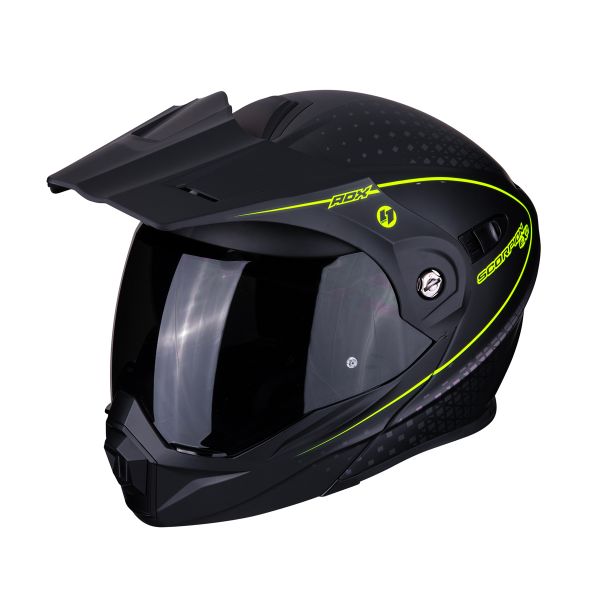 Scorpion ADX-1 Horizon Noir Mat Jaune Fluo + Kit Bluetooth Sena SMH5