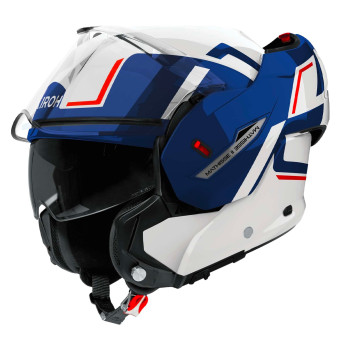Modular Airoh Mathisse II Genius Azul Rojo Brillo