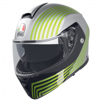 Modular AGV Streetmodular Iseo Matt White Black Yellow Fluo