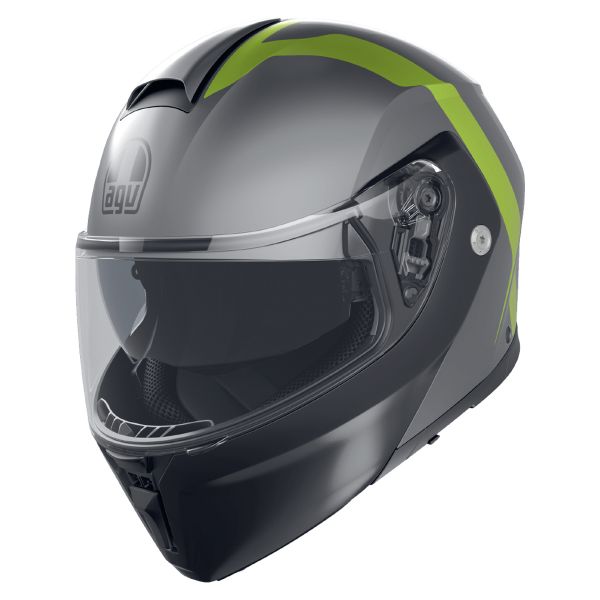 Modular AGV Streetmodular Resia Matt Grey Black Yellow Fluo Modular AGV Streetmodular Resia Matt Grey Black Yellow Fluo