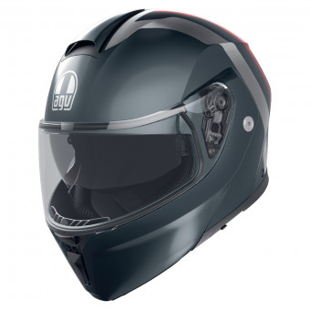 Modular AGV Streetmodular Resia Matt Grey Silver Red