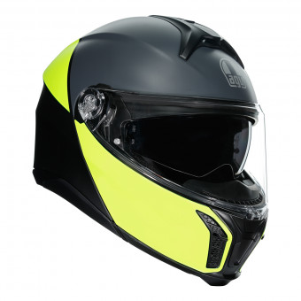 Casque Modular AGV Tourmodular Balance Matt Black Yellow Fluo Grey Casque Modular AGV Tourmodular Balance Matt Black Yellow Fluo Grey