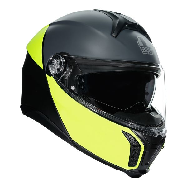 Modular AGV Tourmodular Balance Matt Black Yellow Fluo Grey