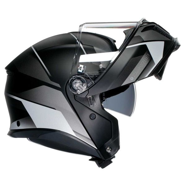 AGV Tourmodular Perception Matt Black Silver