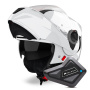 Casque Modular Airoh Specktre Color White + Kit Bluetooth BT Mini