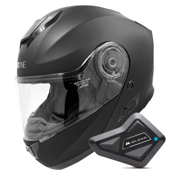 Modular Everone M72R Matt Black + Kit Bluetooth BT Mini