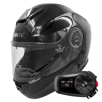 Modular Everone M72R Shiny Black + Kit Bluetooth 5S Solo