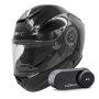 Casque Modular Everone M72R Shiny Black + Kit Bluetooth Lokui K30