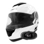 Casque Modular Everone M72R Shiny White + Kit bluetooth 5R Lite