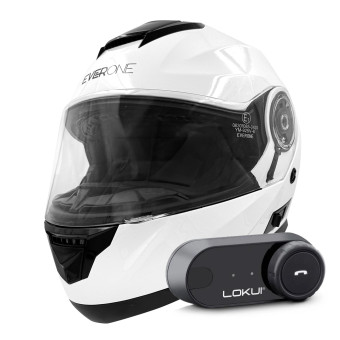 Modular Everone M72R Shiny White + Kit Bluetooth Lokui K30