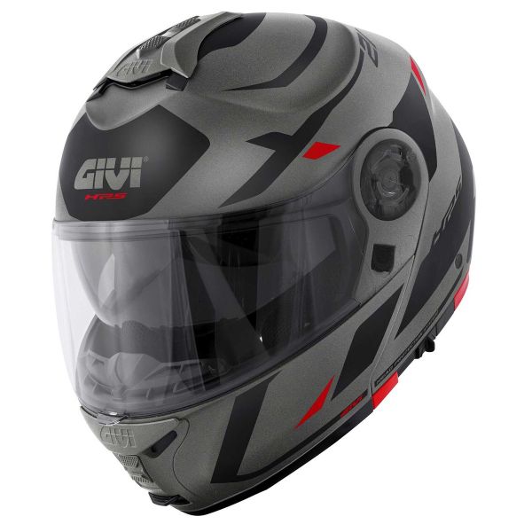 Modular Givi X.21 Evo F Number Matt Titanium Black Red