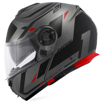 Givi X.21 Evo F Number Matt Titanium Black Red
