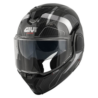 Casque Modular Givi X36 Carbon Black Silver Casque Modular Givi X36 Carbon Black Silver