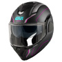 Casque Modular Givi X36 Fibra Pulso Mate Negro Plata Fucsia