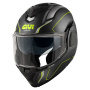 Casque Modular Givi X36 Pulso de fibra Negro mate Plata amarillo