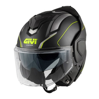 Givi X36 Pulso de fibra Negro mate Plata amarillo
