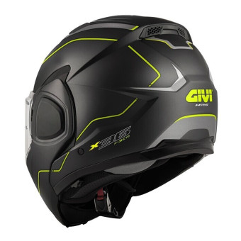 Givi X36 Pulso de fibra Negro mate Plata amarillo