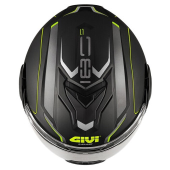 Givi X36 Pulso de fibra Negro mate Plata amarillo