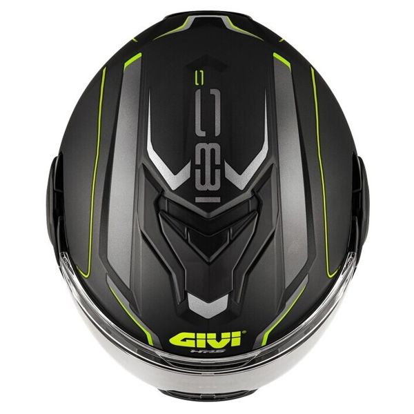 Givi X36 Pulso de fibra Negro mate Plata amarillo