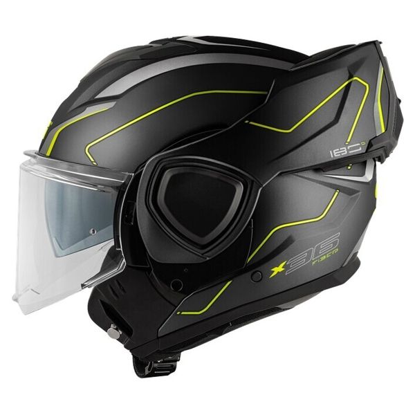Givi X36 Pulso de fibra Negro mate Plata amarillo