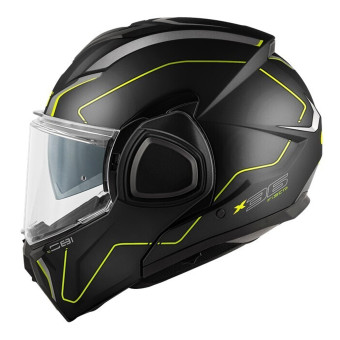 Givi X36 Pulso de fibra Negro mate Plata amarillo